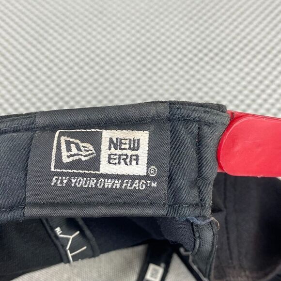 NFL New Era Atlanta Falcons Hat Cap Mens One Size Black Red Logo Snap Back - Picture 9 of 10